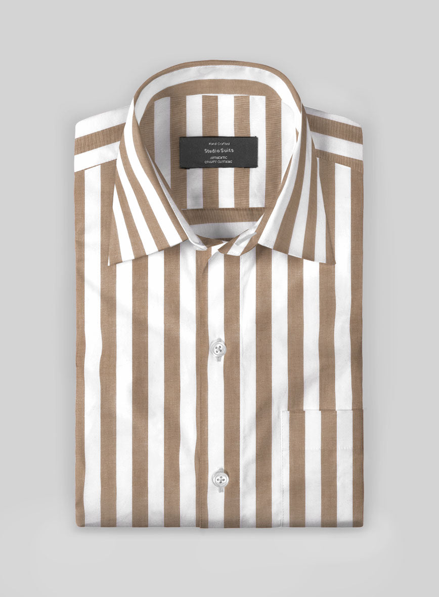 Oatstripe Organic Cotton Shirt - StudioSuits