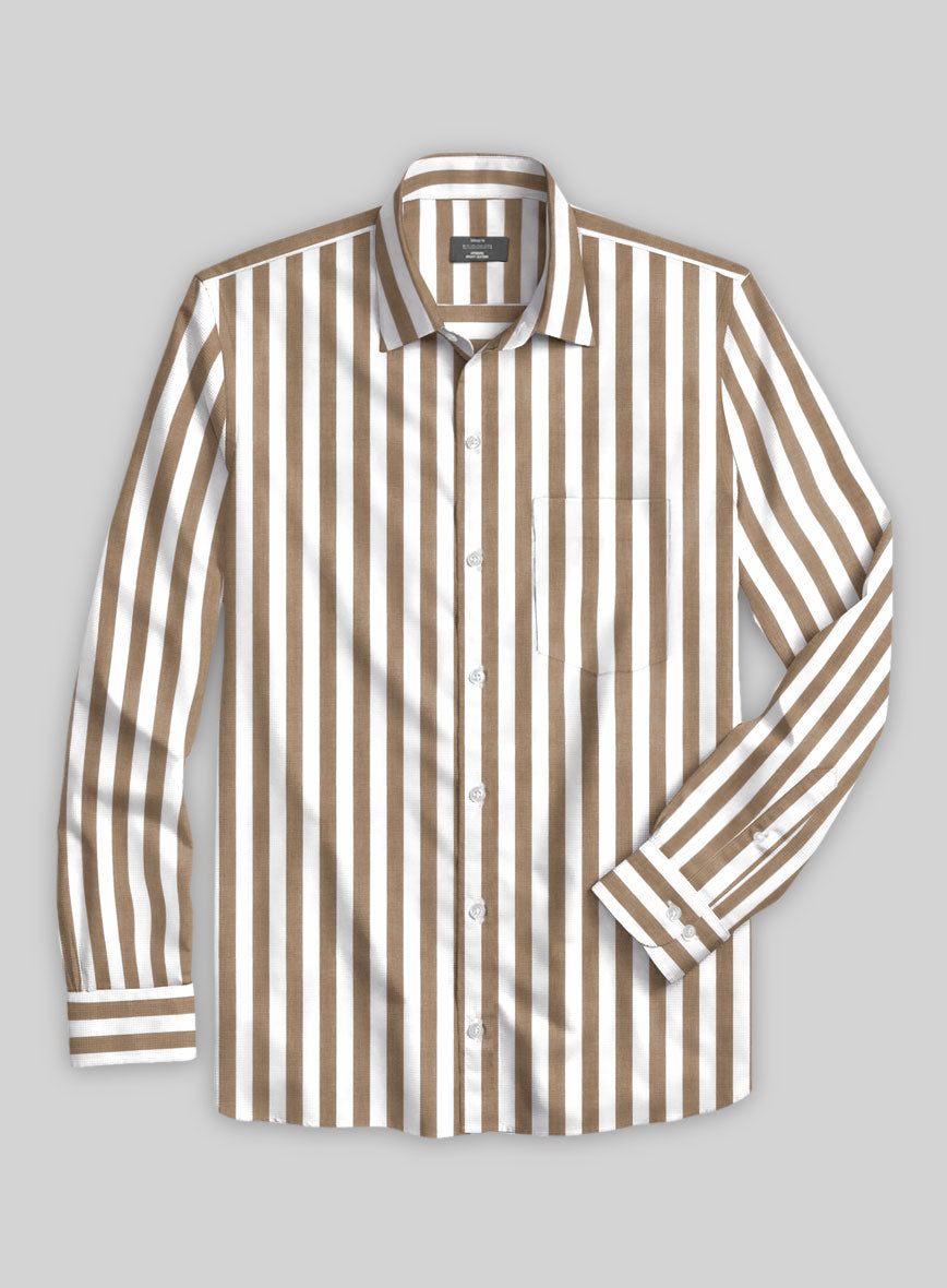 Oatstripe Organic Cotton Shirt - StudioSuits