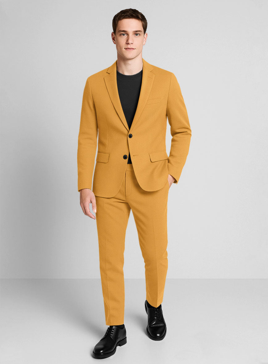 Ochre Napoli Stretch Light Weight Cotton Suit - StudioSuits
