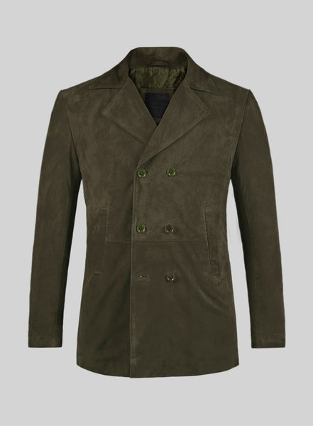 olivegreensuedeleatherpeacoatl