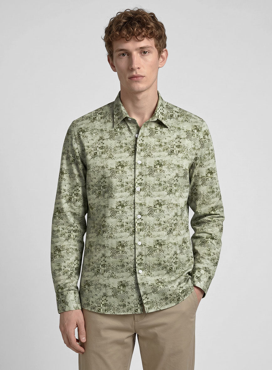 Olivequilt Cotton Shirt - StudioSuits