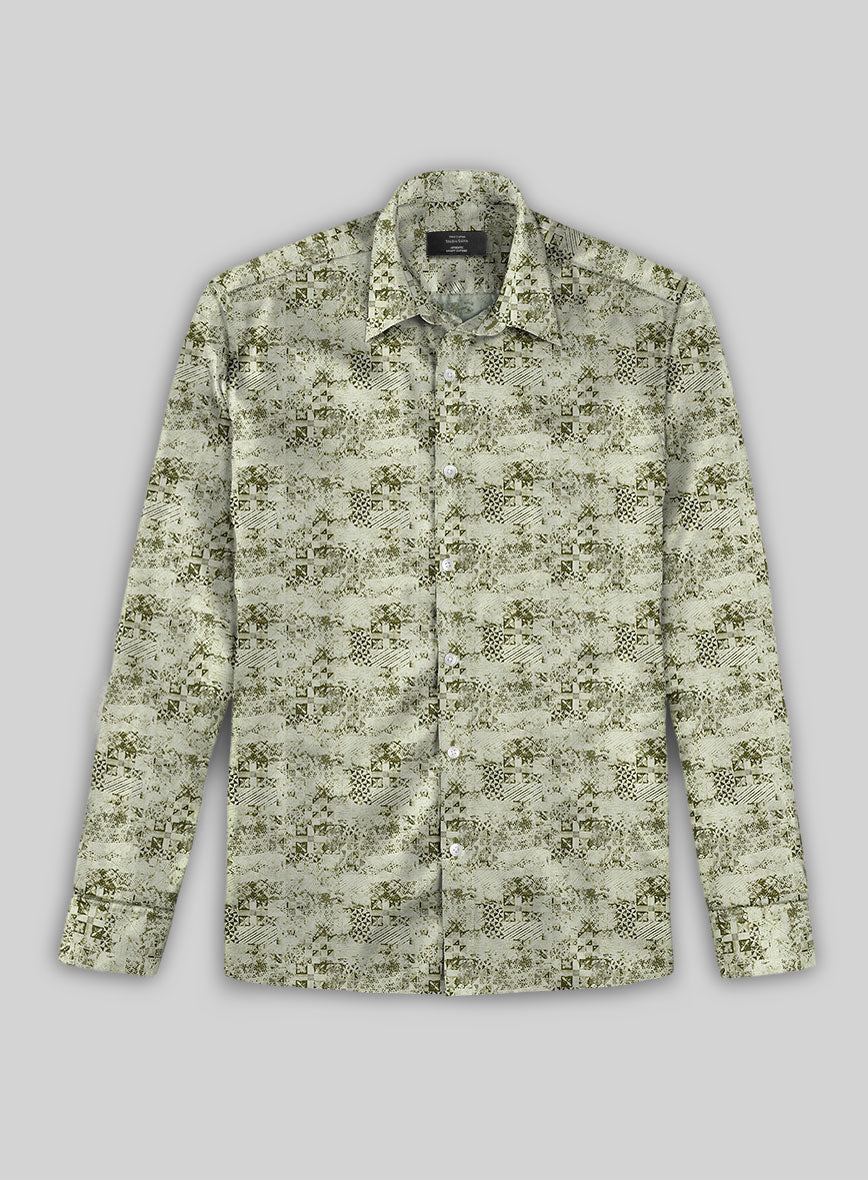 Olivequilt Cotton Shirt - StudioSuits