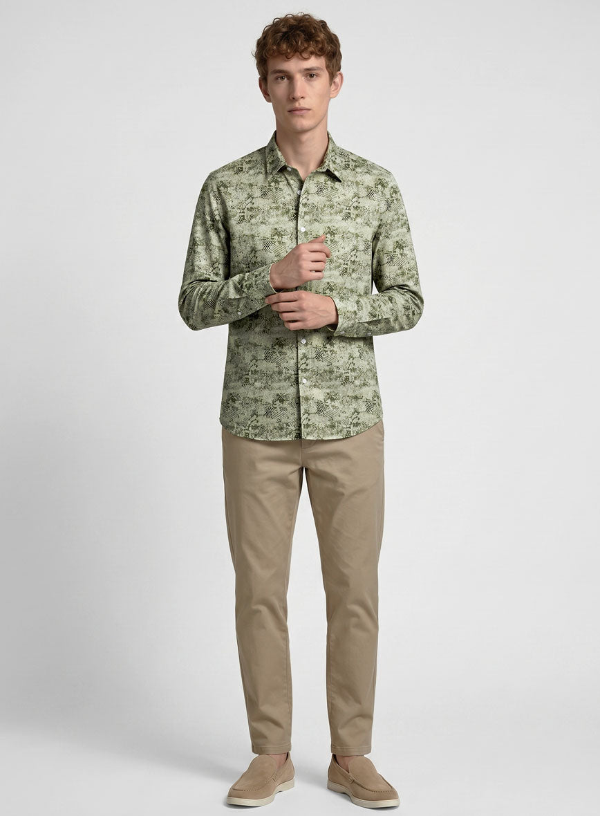 Olivequilt Cotton Shirt - StudioSuits