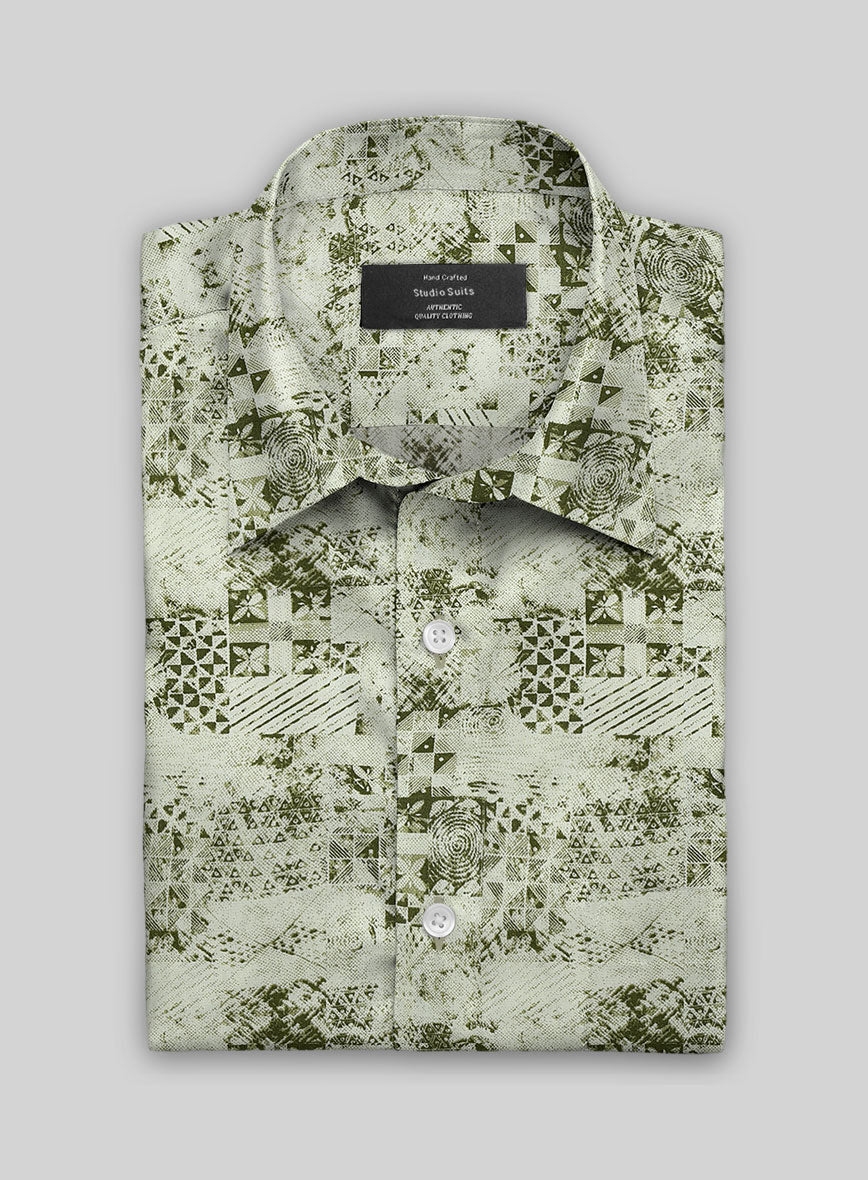Olivequilt Cotton Shirt - StudioSuits