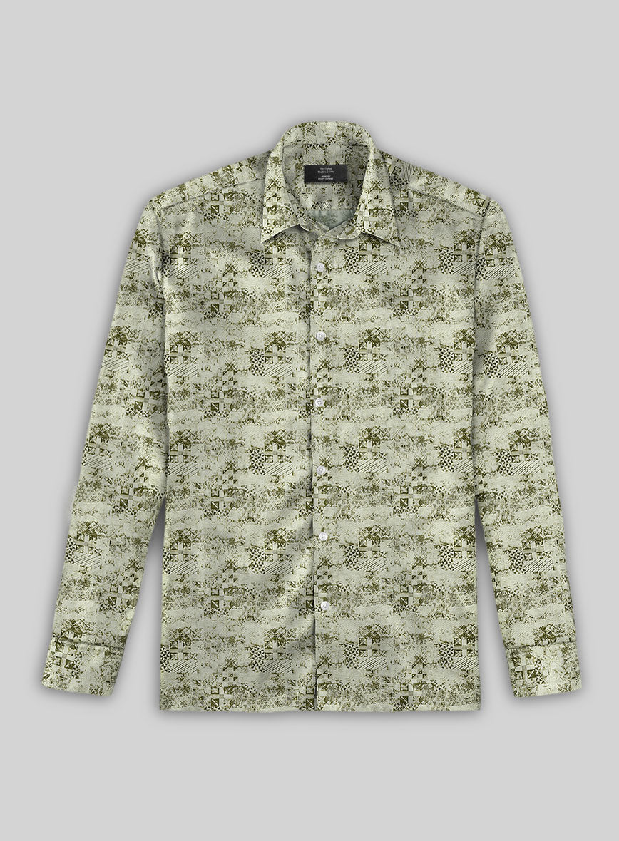 Olivequilt Cotton Shirt - StudioSuits