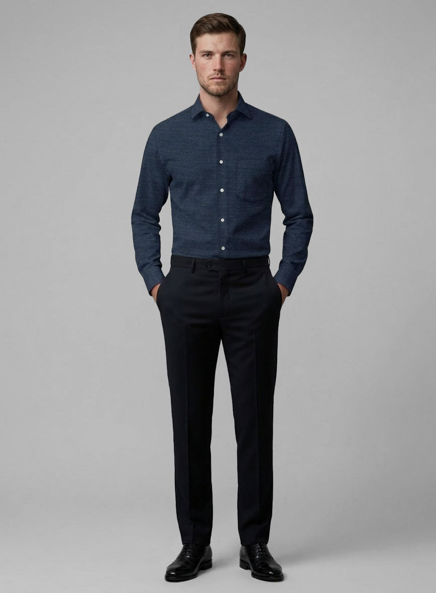 Onyx Dobby Cotton Shirt - StudioSuits