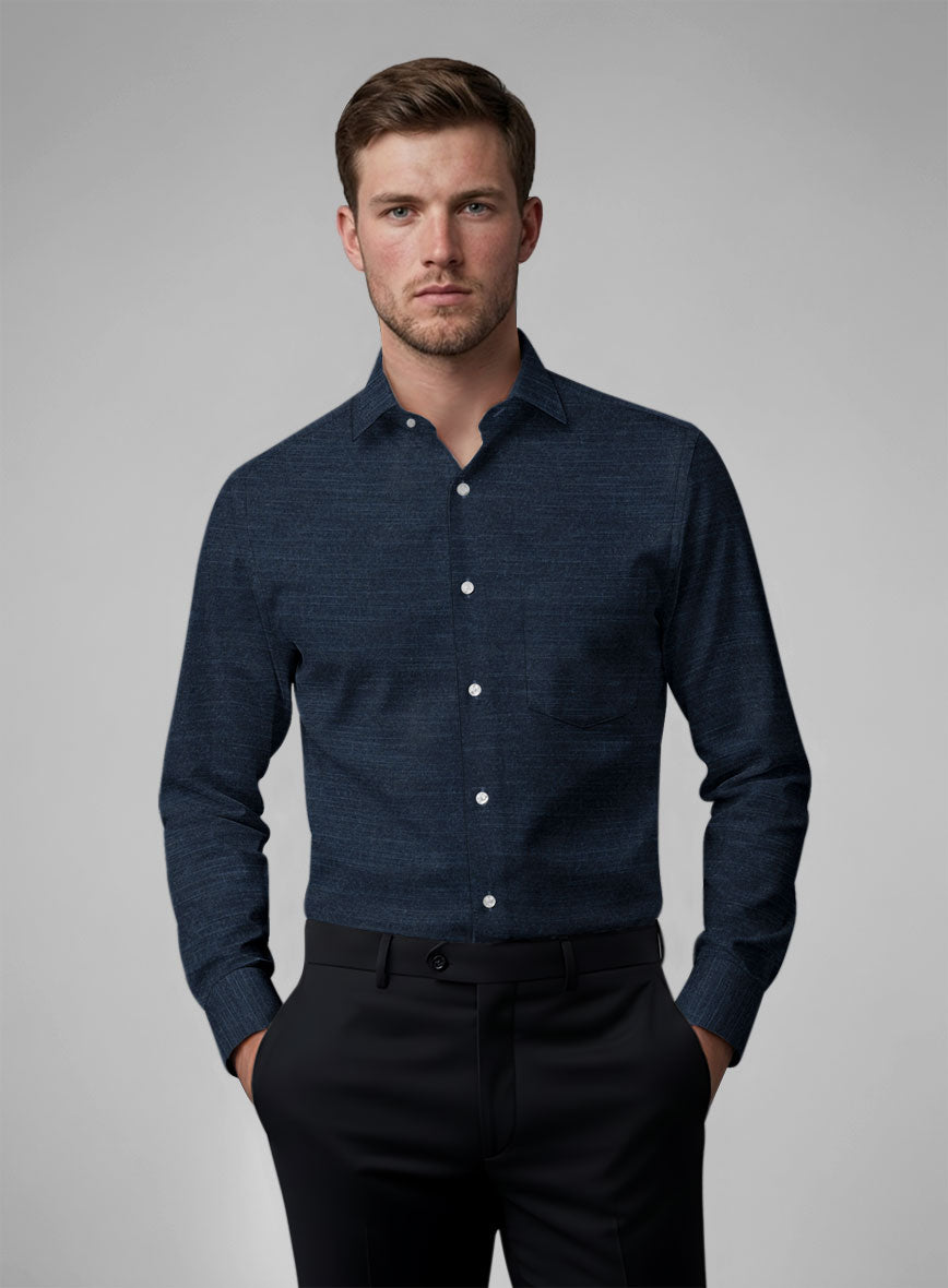 Onyx Dobby Cotton Shirt - StudioSuits