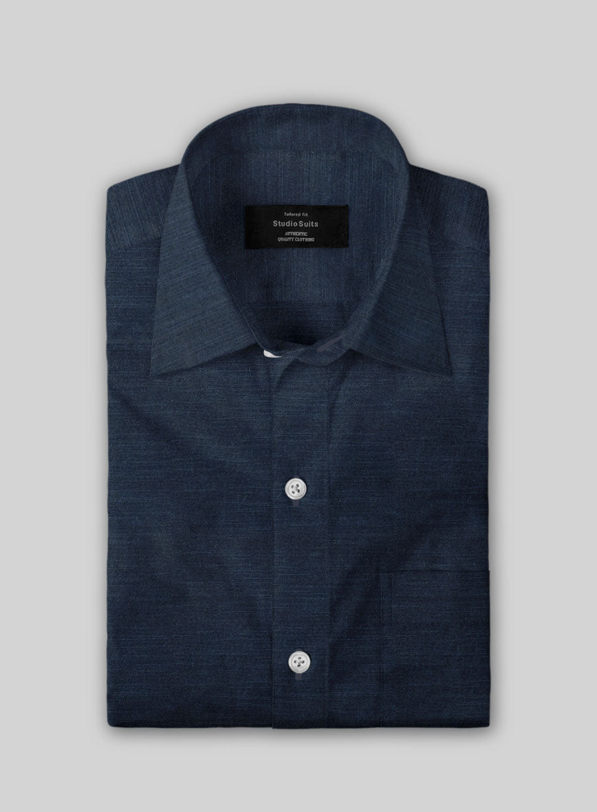 Onyx Dobby Cotton Shirt - StudioSuits