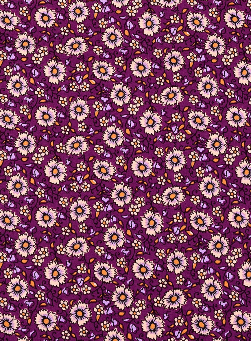 Orchid Whirl Cotton Lycra Shirt - StudioSuits