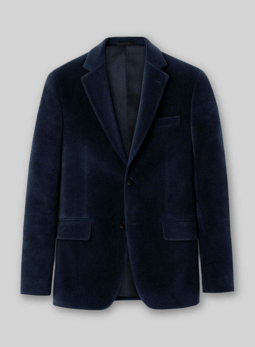 Orion Blue Velvet Jacket - StudioSuits