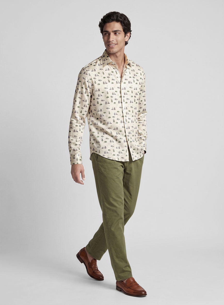 Orsenio Silk Cotton Shirt - StudioSuits
