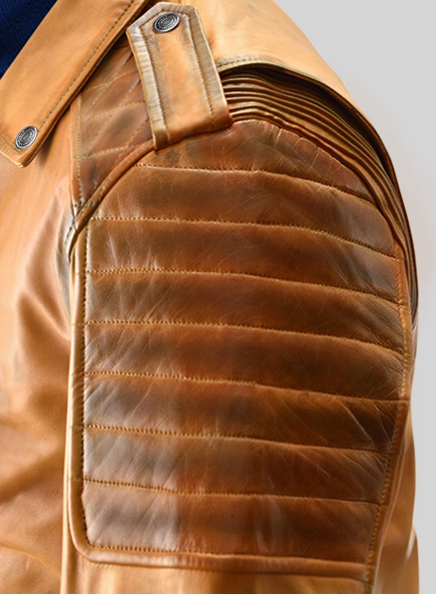 Outlaw Burnt Mustard Leather Jacket - StudioSuits