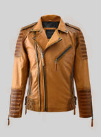 Outlaw Burnt Mustard Leather Jacket - StudioSuits