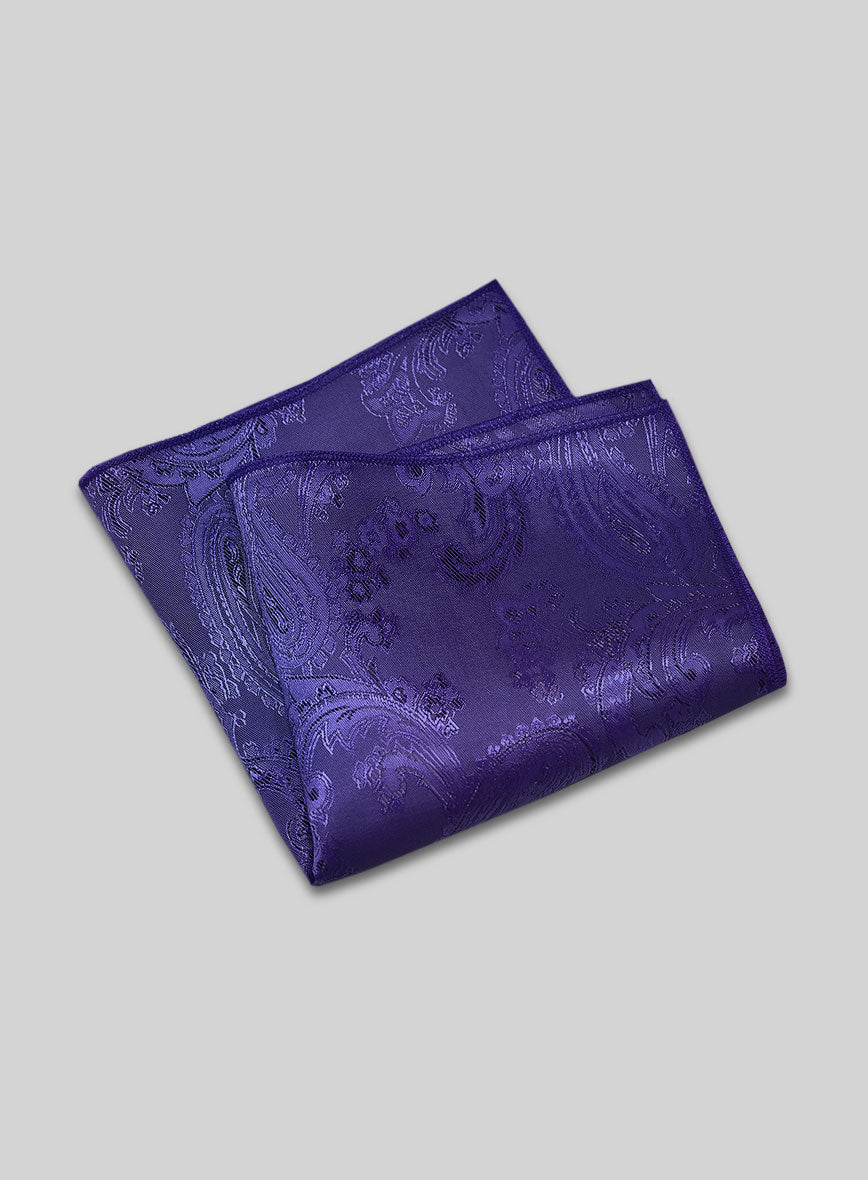 Paisley Pocket Square - Ink Blue – StudioSuits