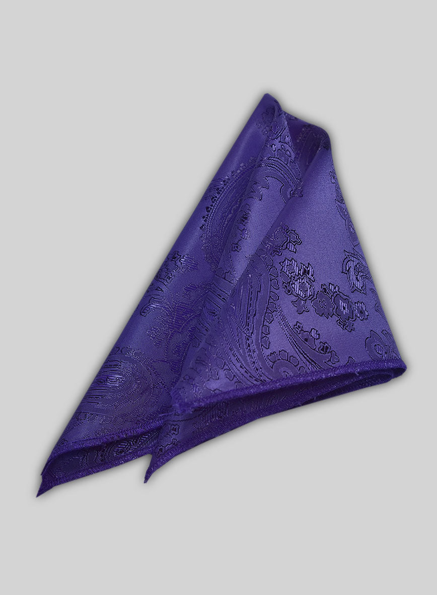 Paisley Pocket Square - Ink Blue – StudioSuits
