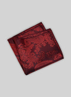 Paisley Pocket Square - Red - StudioSuits