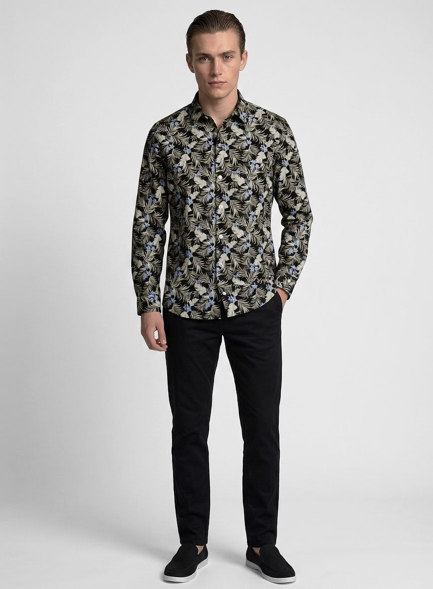 Palm Veil Cotton Shirt - StudioSuits