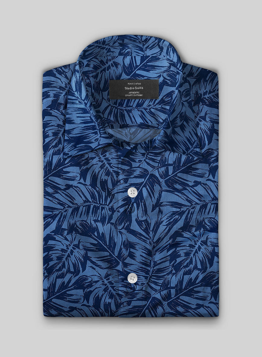 Palm Canopy Cotton Shirt - StudioSuits