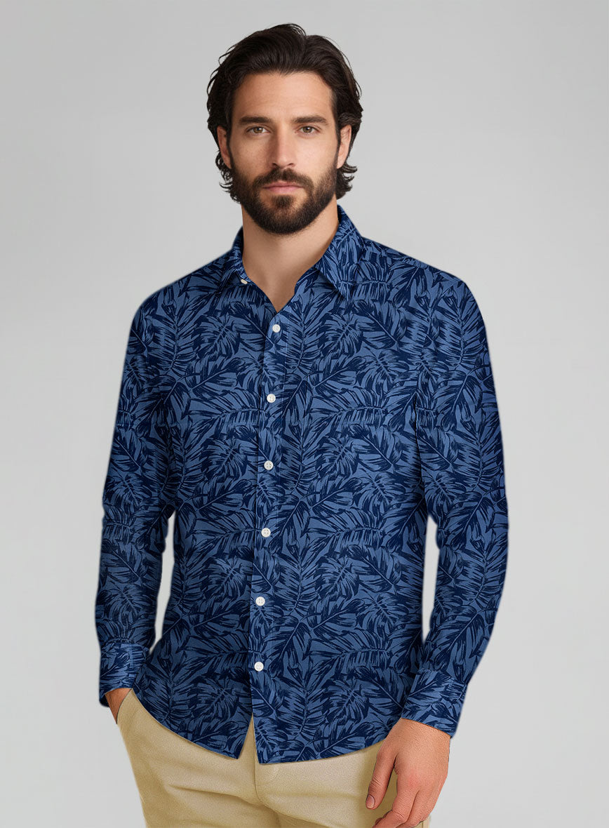 Palm Canopy Cotton Shirt - StudioSuits