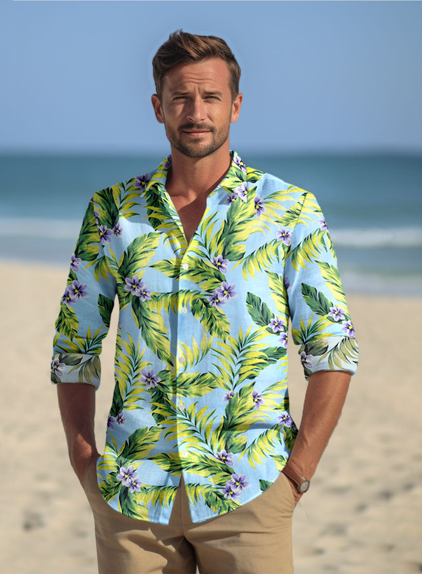 Palmscape Cotton Shirt - StudioSuits