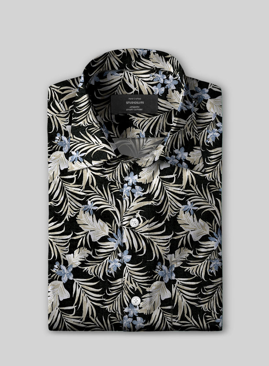 Palm Veil Cotton Shirt - StudioSuits