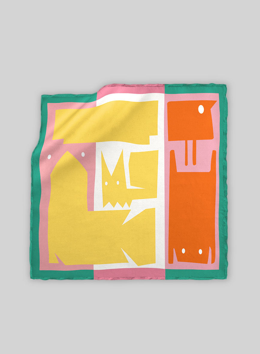 Pantheon Silk Pocket Square - StudioSuits