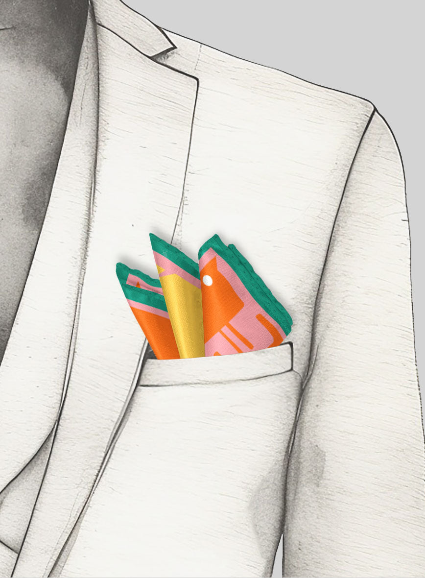 Pantheon Silk Pocket Square - StudioSuits
