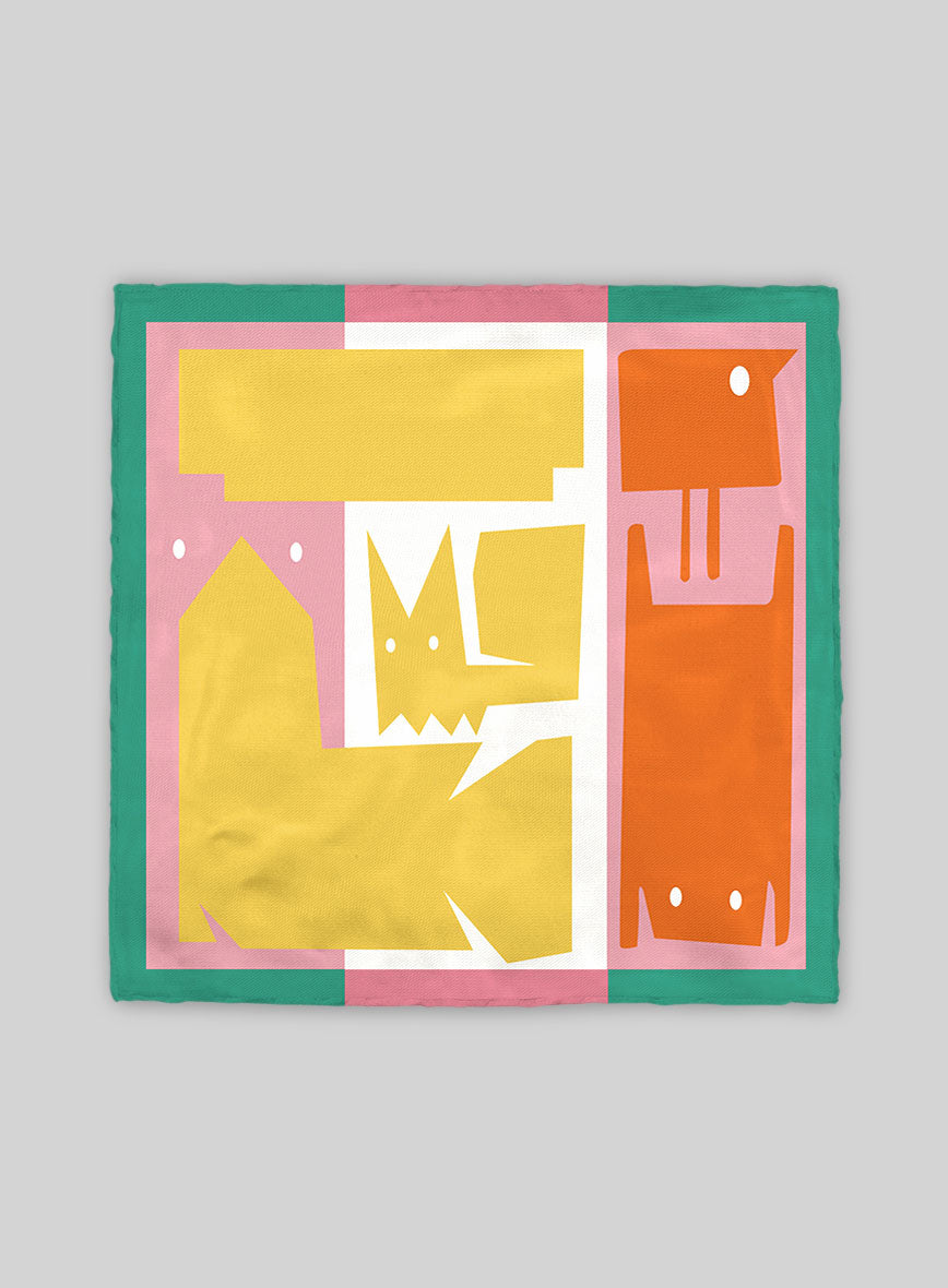 Pantheon Silk Pocket Square - StudioSuits