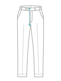 Trouser Front Rise Measurement