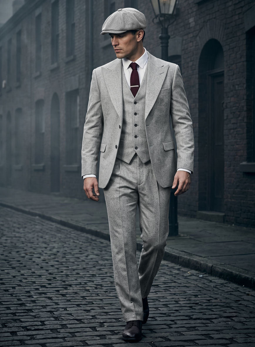 Peaky Blinders Suit - Vintage Gray Tweed - StudioSuits