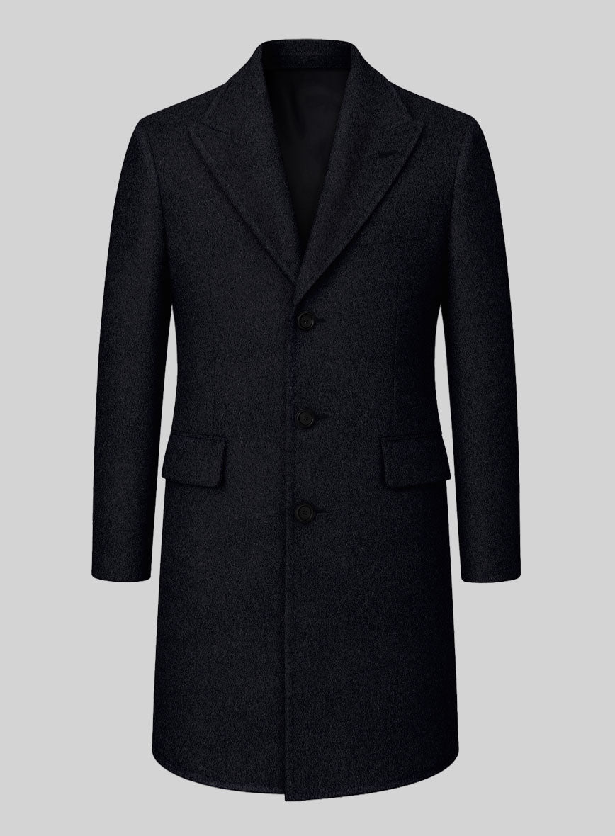 Peaky Blinders Blue Wool Overcoat - StudioSuits