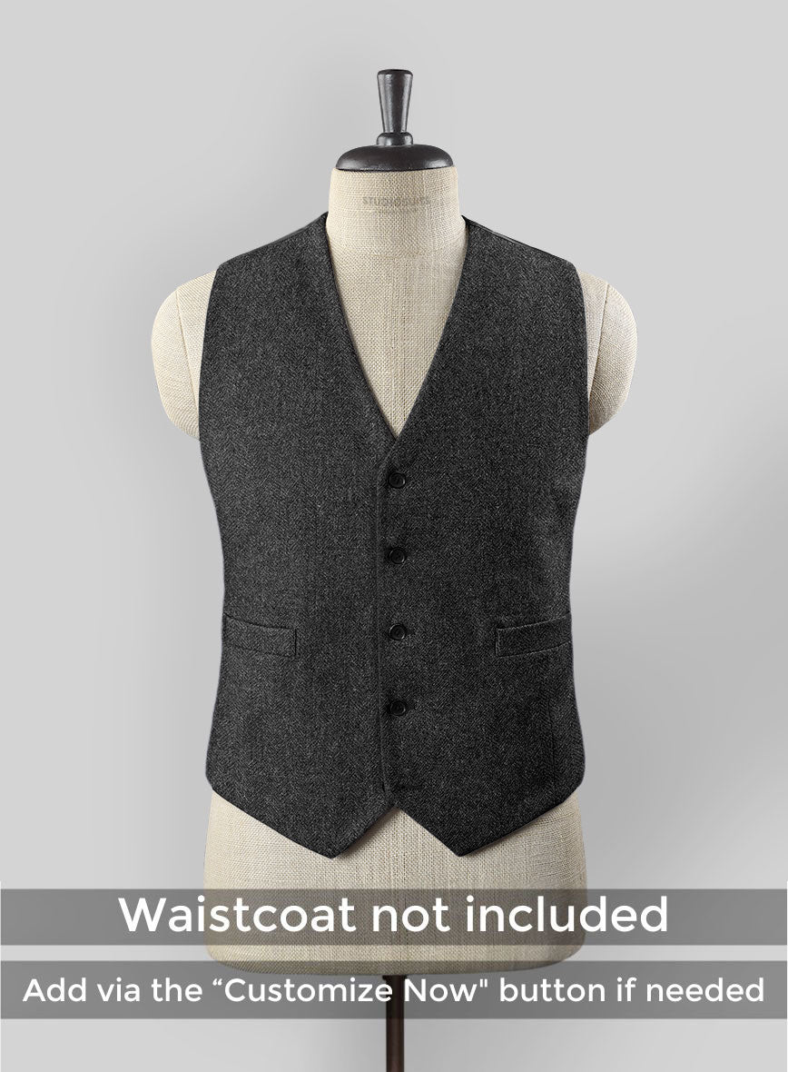 Peaky Blinders Suit - Thomas Shelby - Charcoal Tweed - StudioSuits