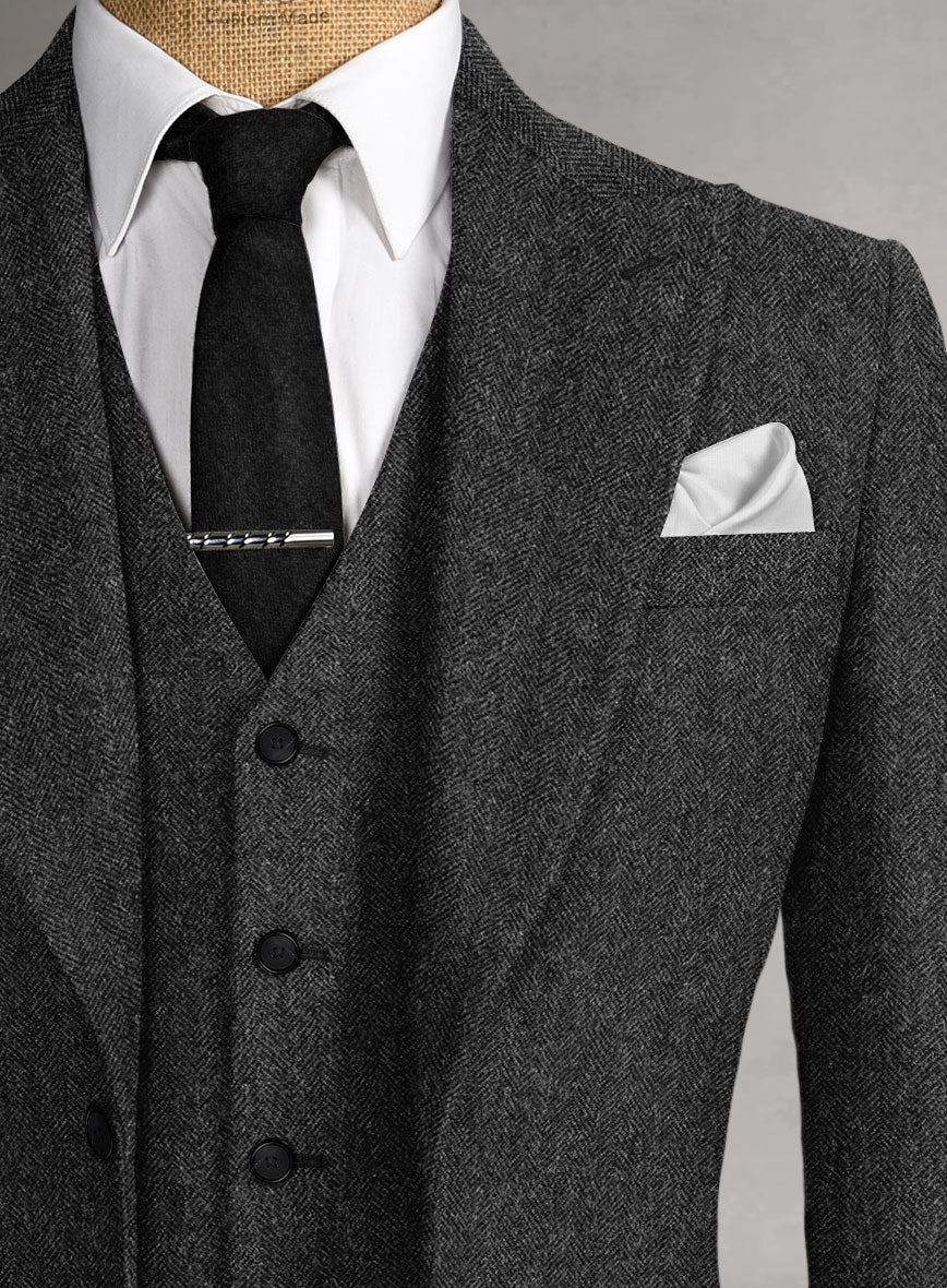 Peaky Blinders Suit - Thomas Shelby - Charcoal Tweed - StudioSuits