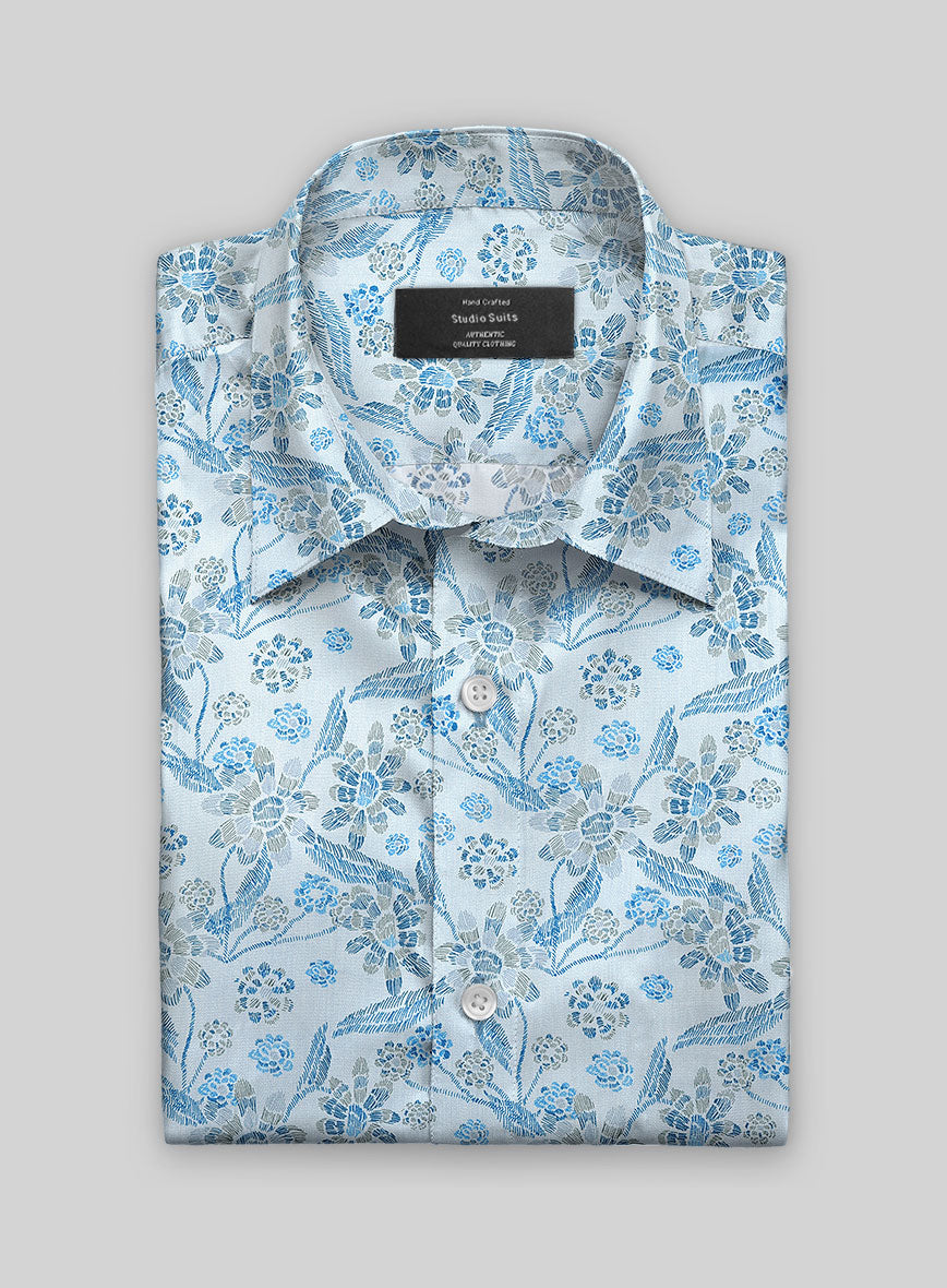 Petal Breeze Cotton Shirt - StudioSuits