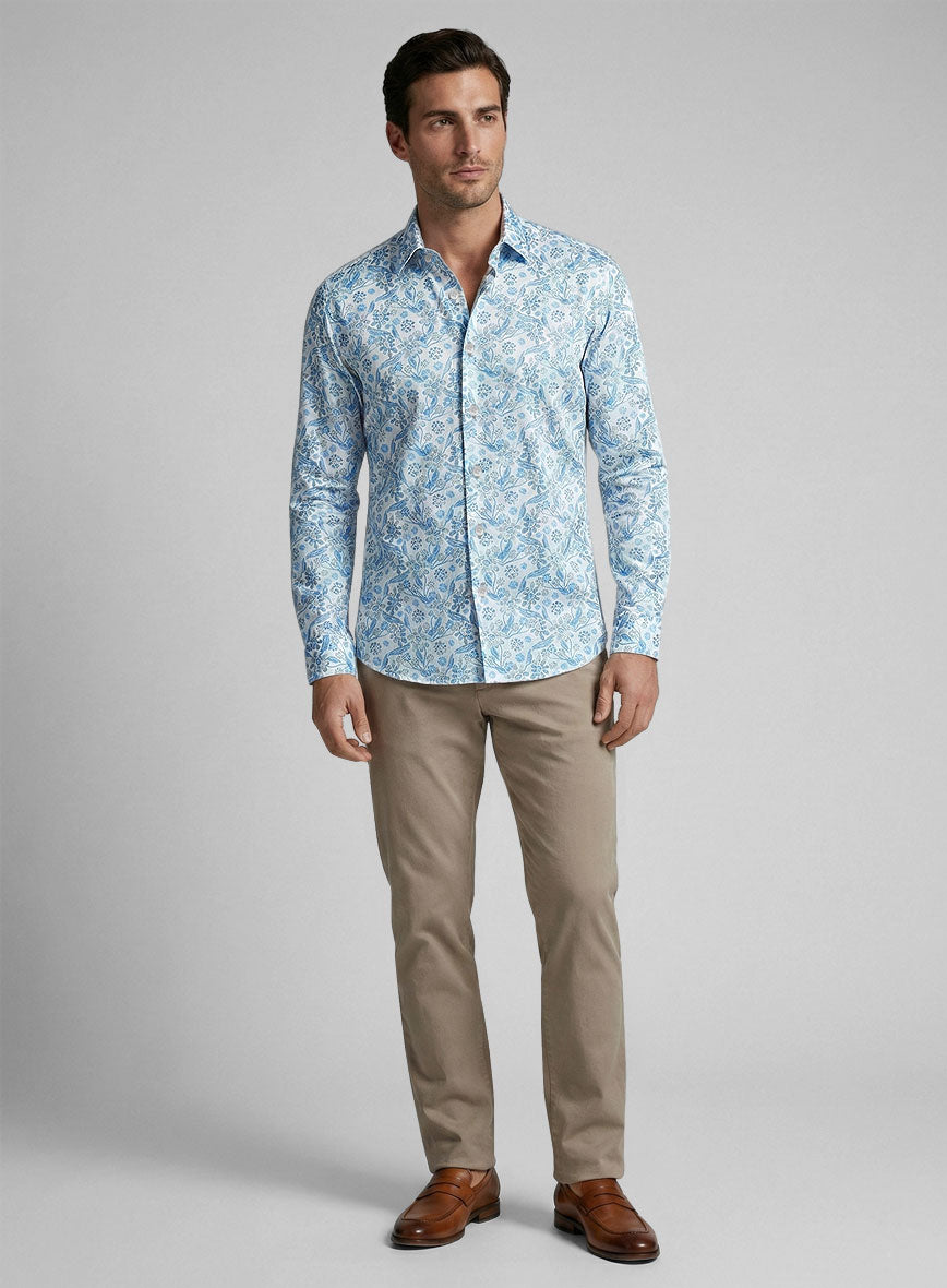 Petal Breeze Cotton Shirt - StudioSuits