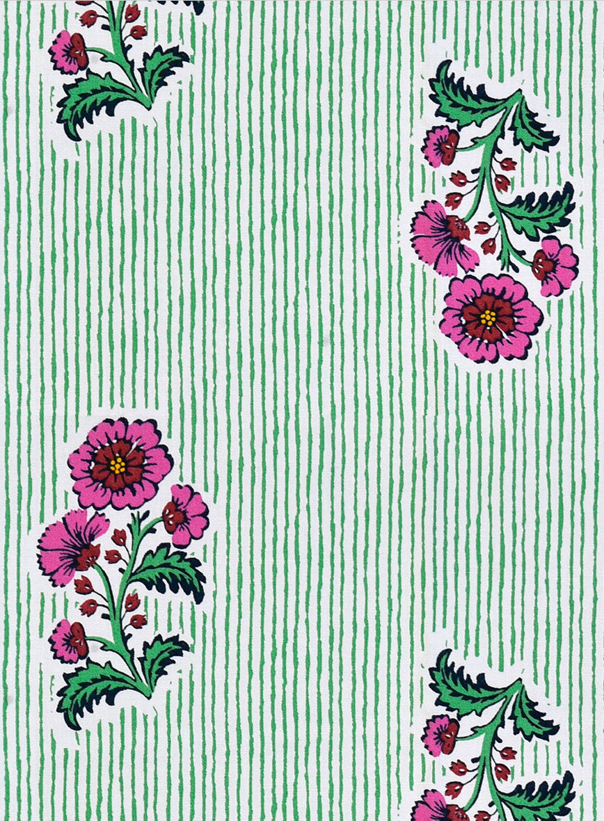 Petalstripe Cotton Lycra Shirt - StudioSuits