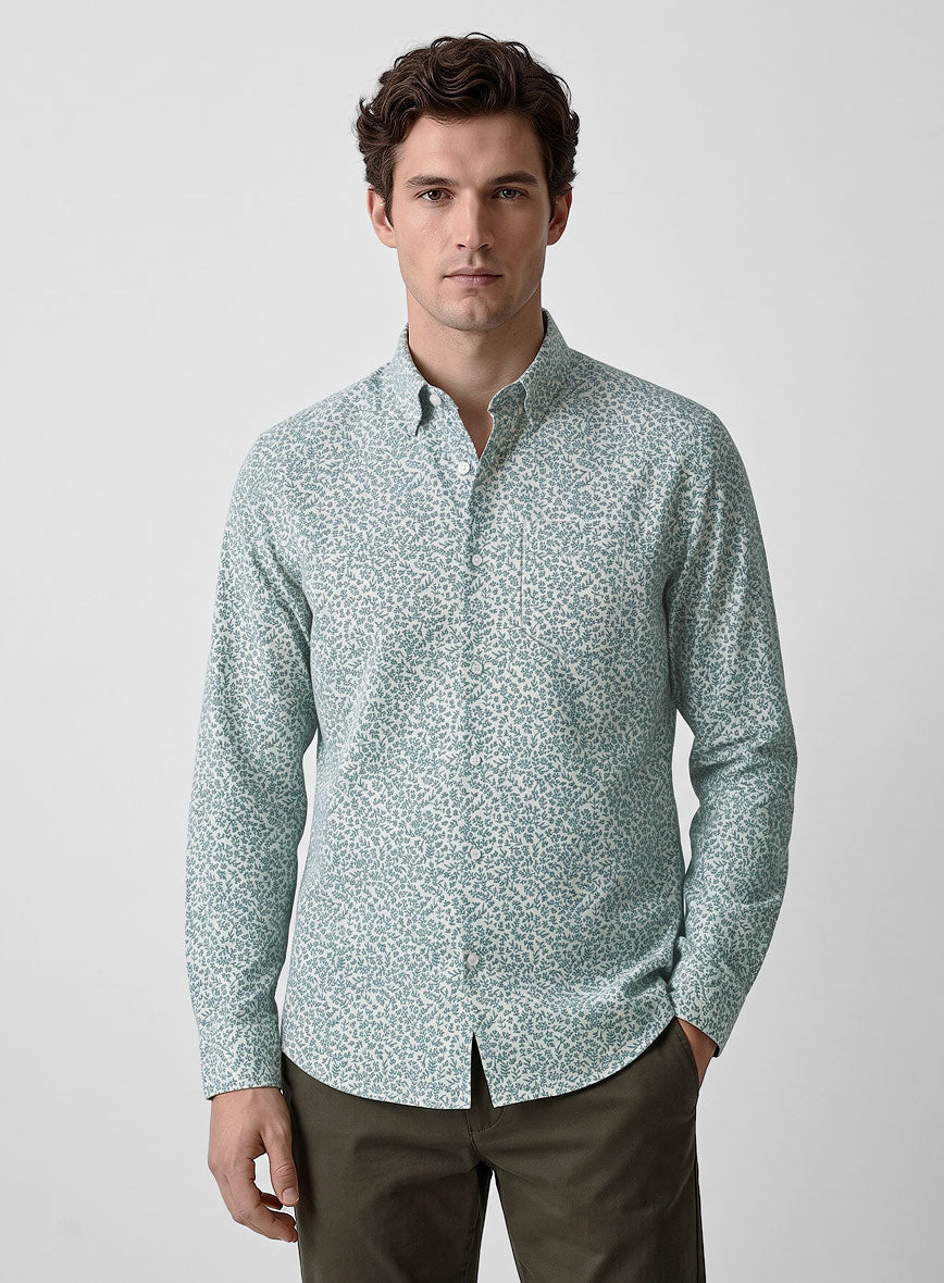 Petite Flora Cotton Lycra Shirt - StudioSuits