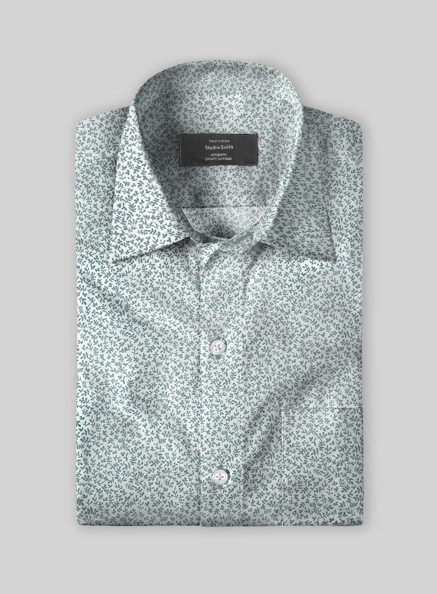Petite Flora Cotton Lycra Shirt - StudioSuits