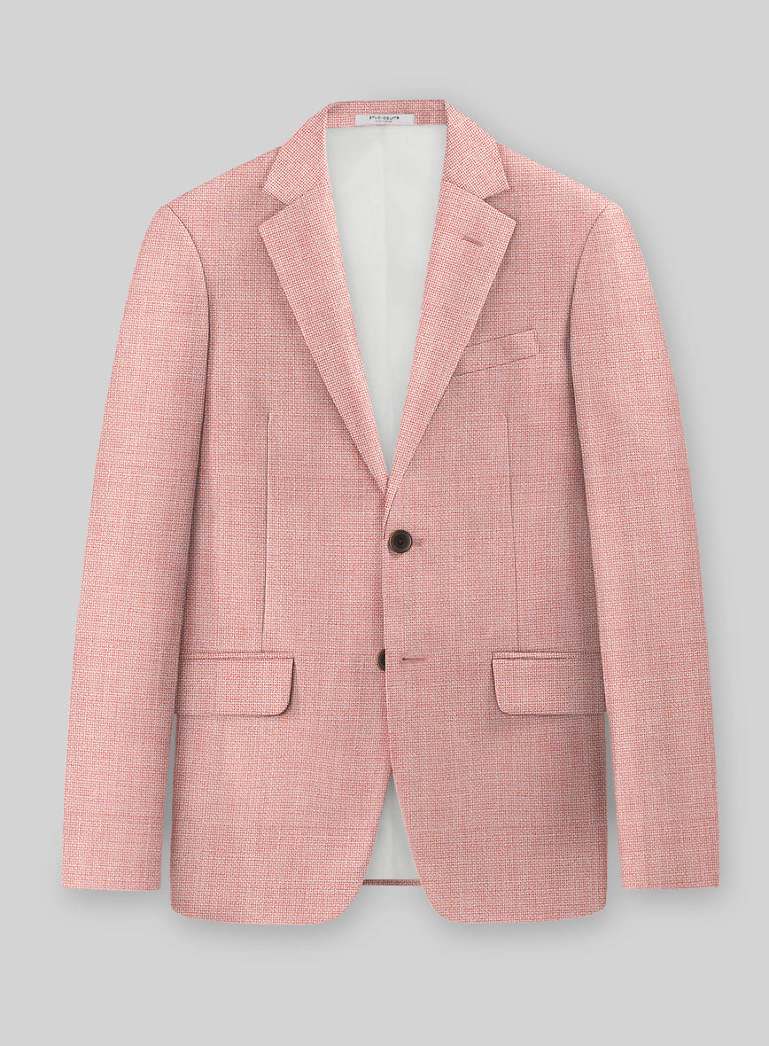 Pink Hopsack Jacket - StudioSuits