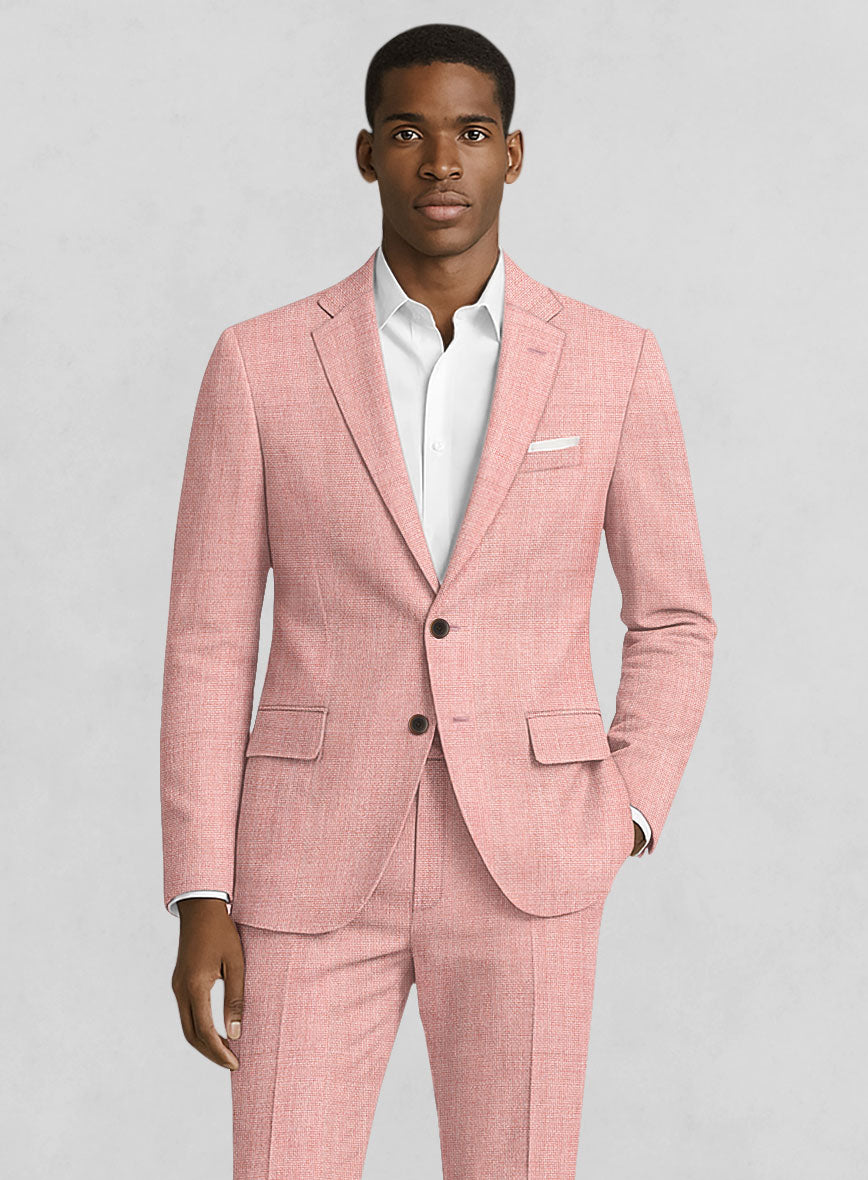 Pink Hopsack Jacket - StudioSuits
