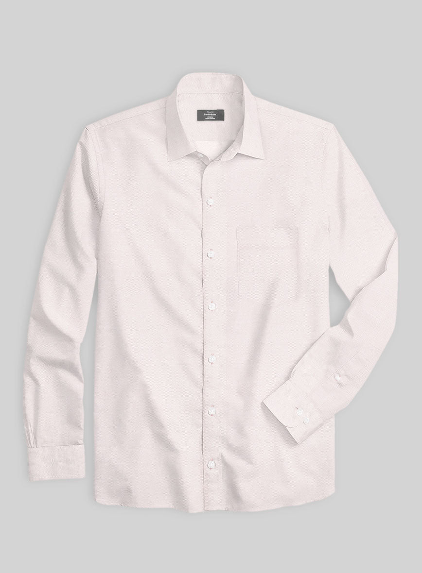 Pinkmist Oxford Cotton Lycra Shirt - StudioSuits
