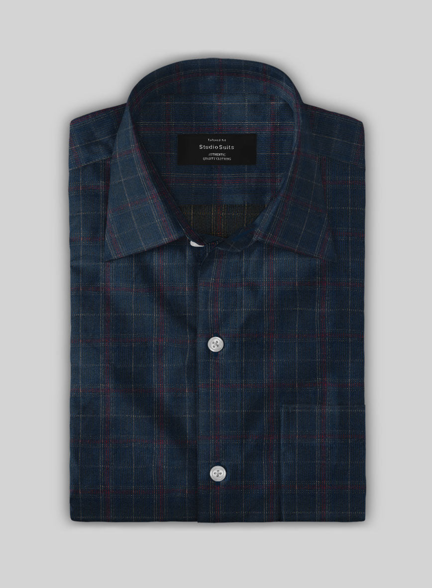 Plaid Corduroy Shirt - StudioSuits