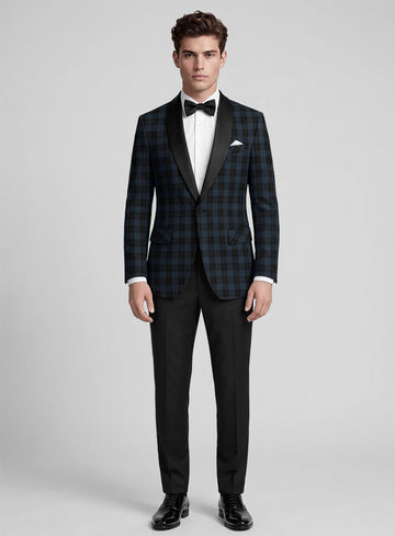 Plaid Tuxedo Jacket - StudioSuits