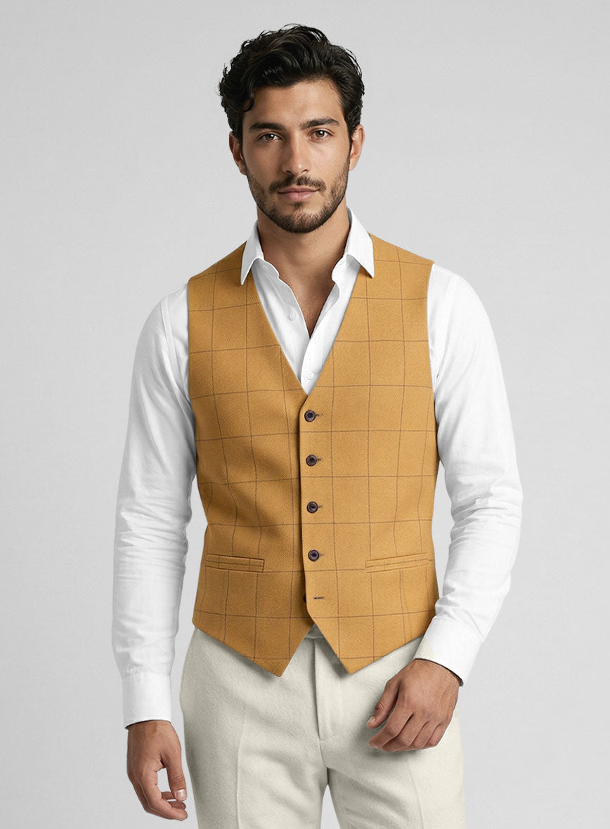 Plaid Waist Coat - StudioSuits