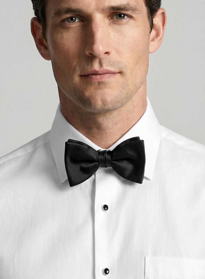 Plain Front White Tuxedo Shirt - StudioSuits