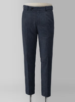 Playman Blue Denim Tweed Pants - StudioSuits