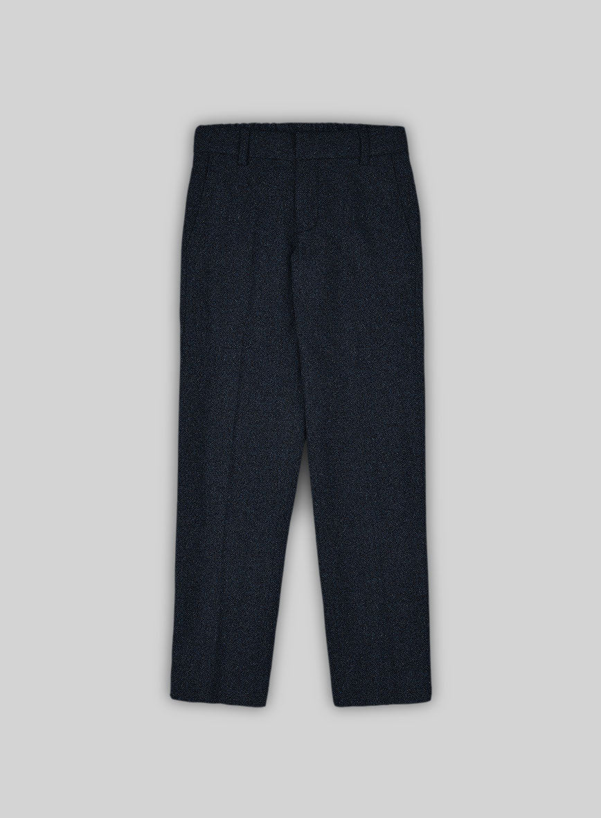 Playman Blue Denim Tweed Boys Suit - StudioSuits