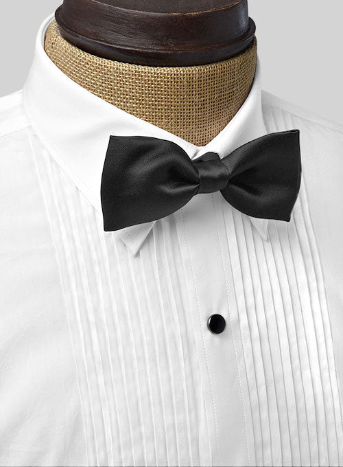 Pleated White Tuxedo Shirt - StudioSuits