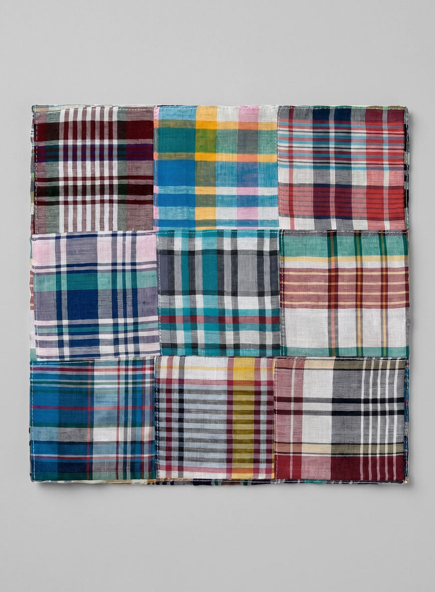 Pocket Square - Madras Patchwork - StudioSuits