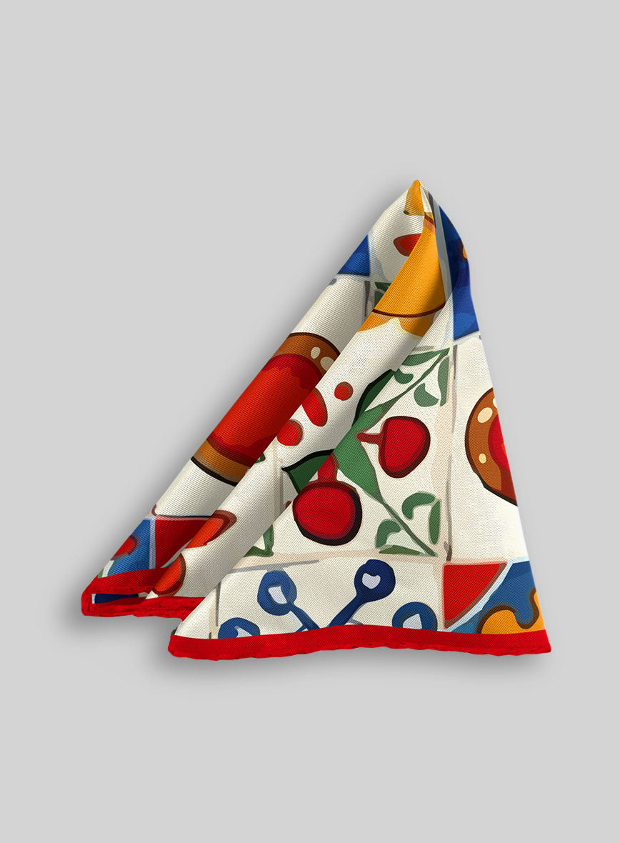 Pomelina Silk Pocket Square - StudioSuits